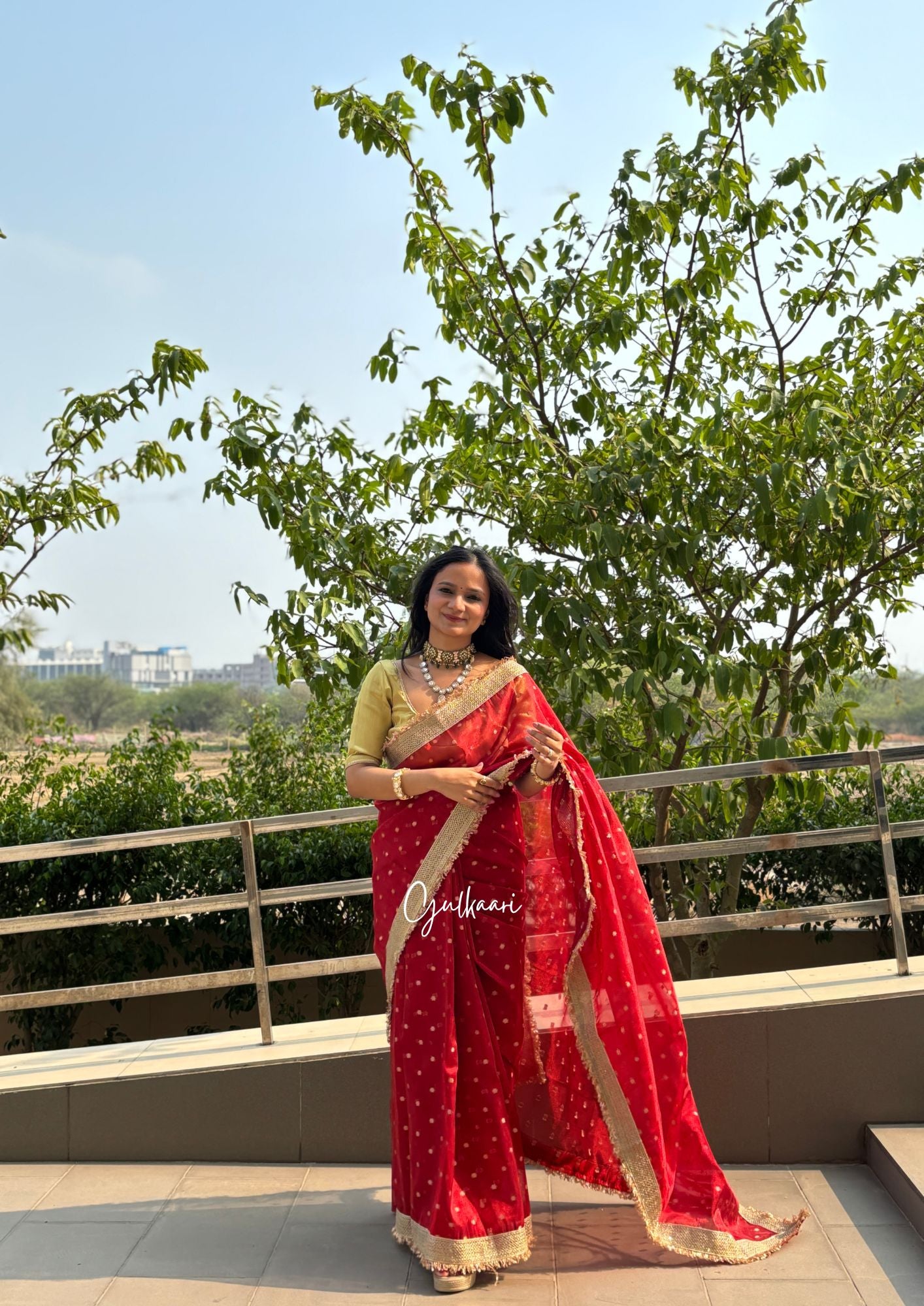 The Red - Tissue Banarasi Silk from "The Rangeen Pitara" collection