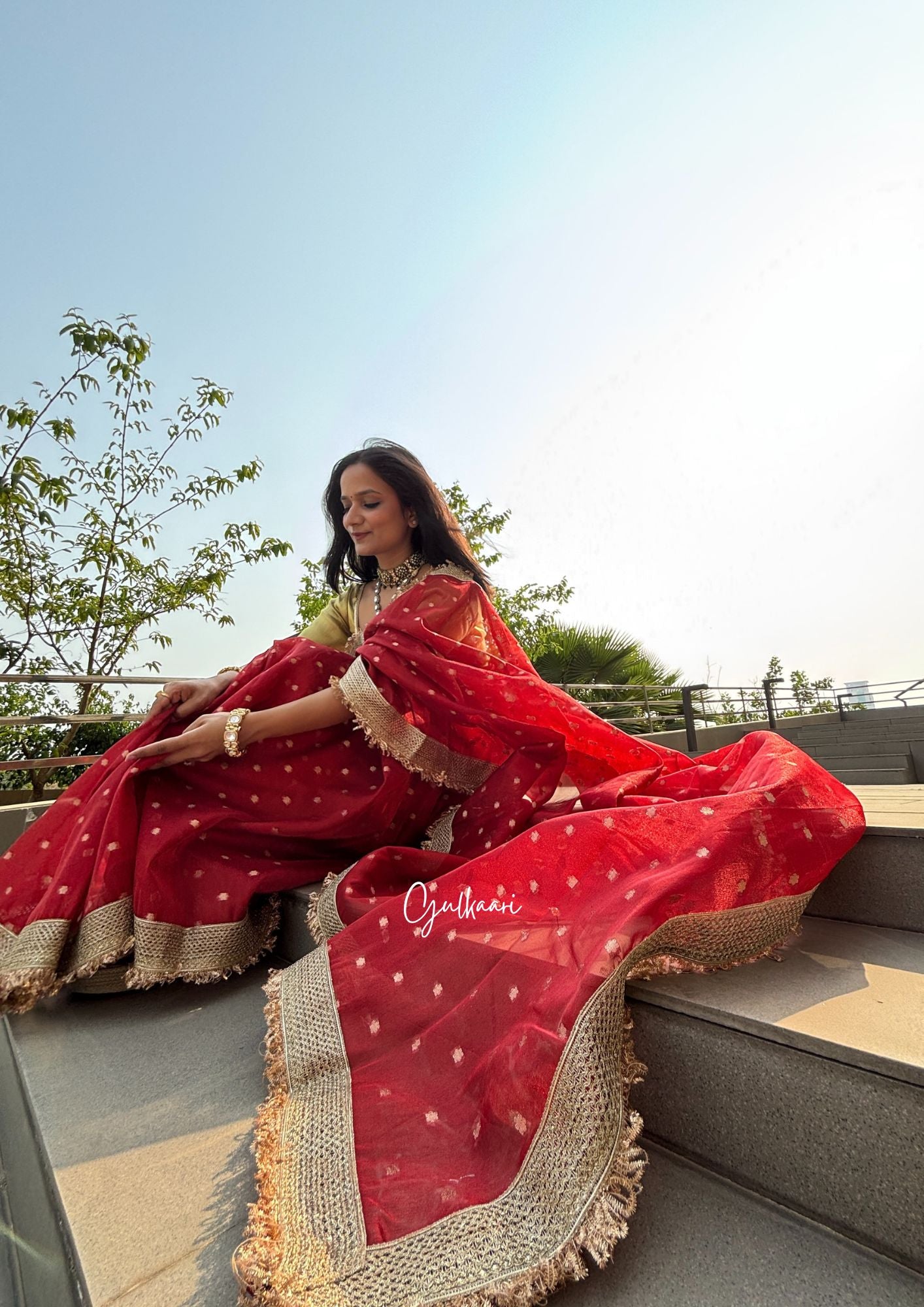 The Red - Tissue Banarasi Silk from "The Rangeen Pitara" collection