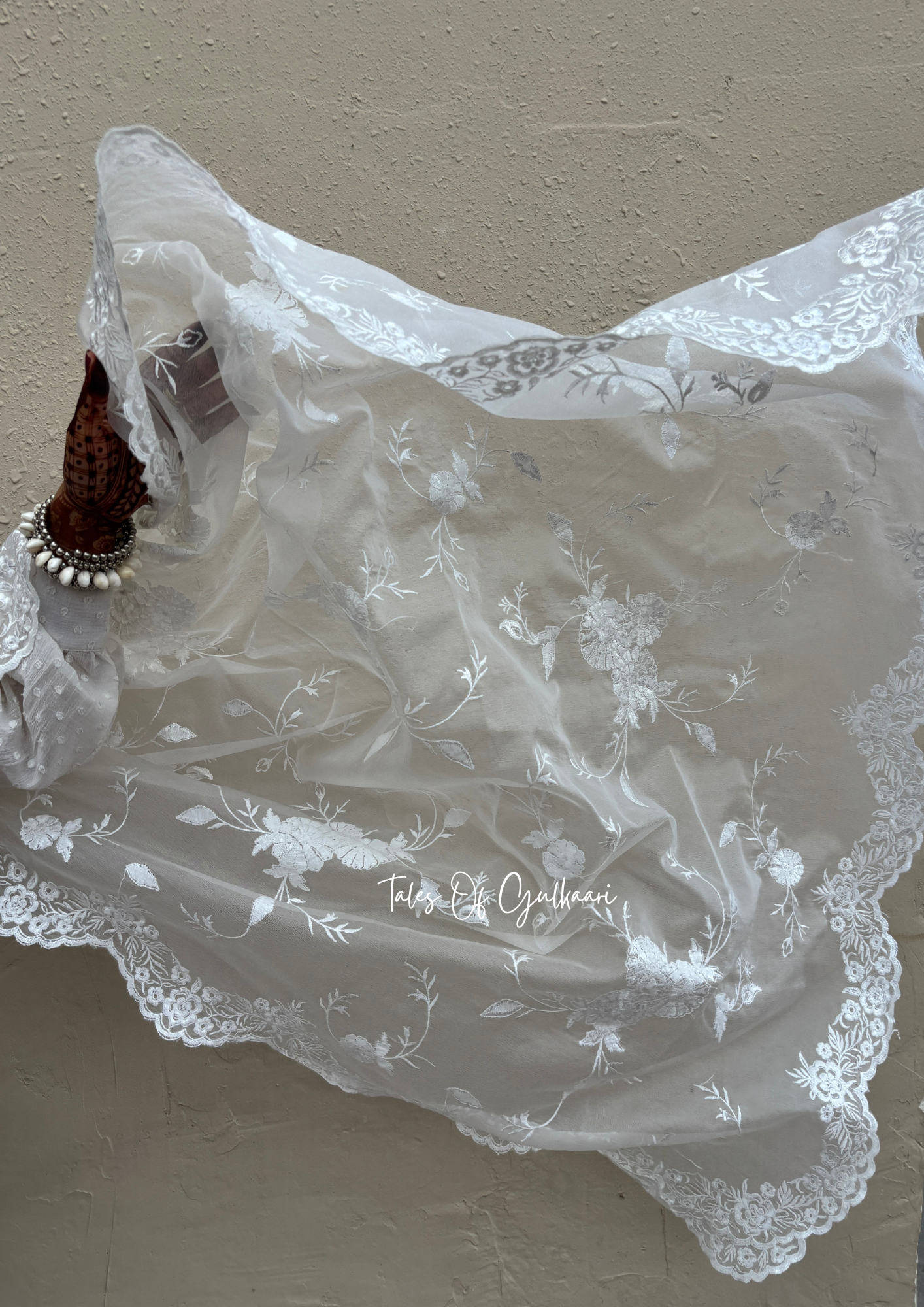 The Serene White - Kora Organza Saree