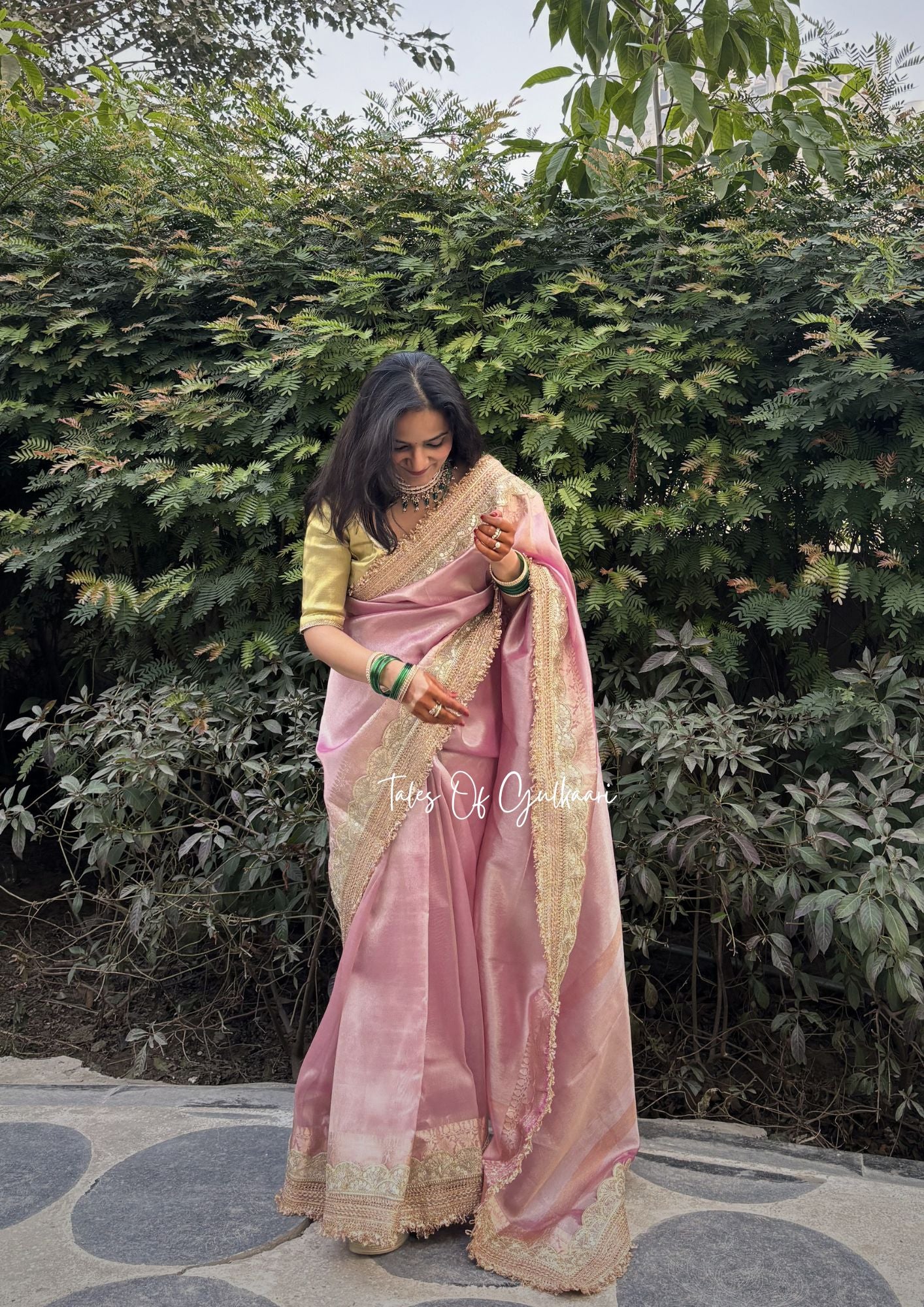 Sakhi Collection 2.0 ~ The Blush Pink- Tissue Banarasi silk