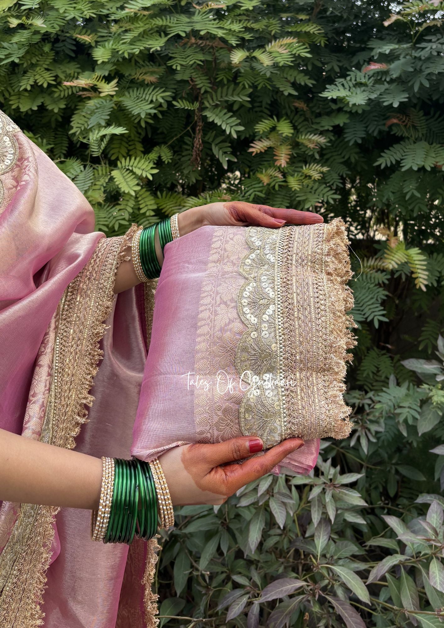 Sakhi Collection 2.0 ~ The Blush Pink- Tissue Banarasi silk