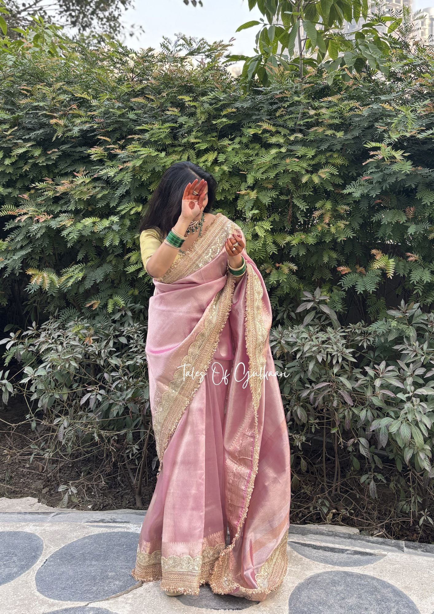 Sakhi Collection 2.0 ~ The Blush Pink- Tissue Banarasi silk