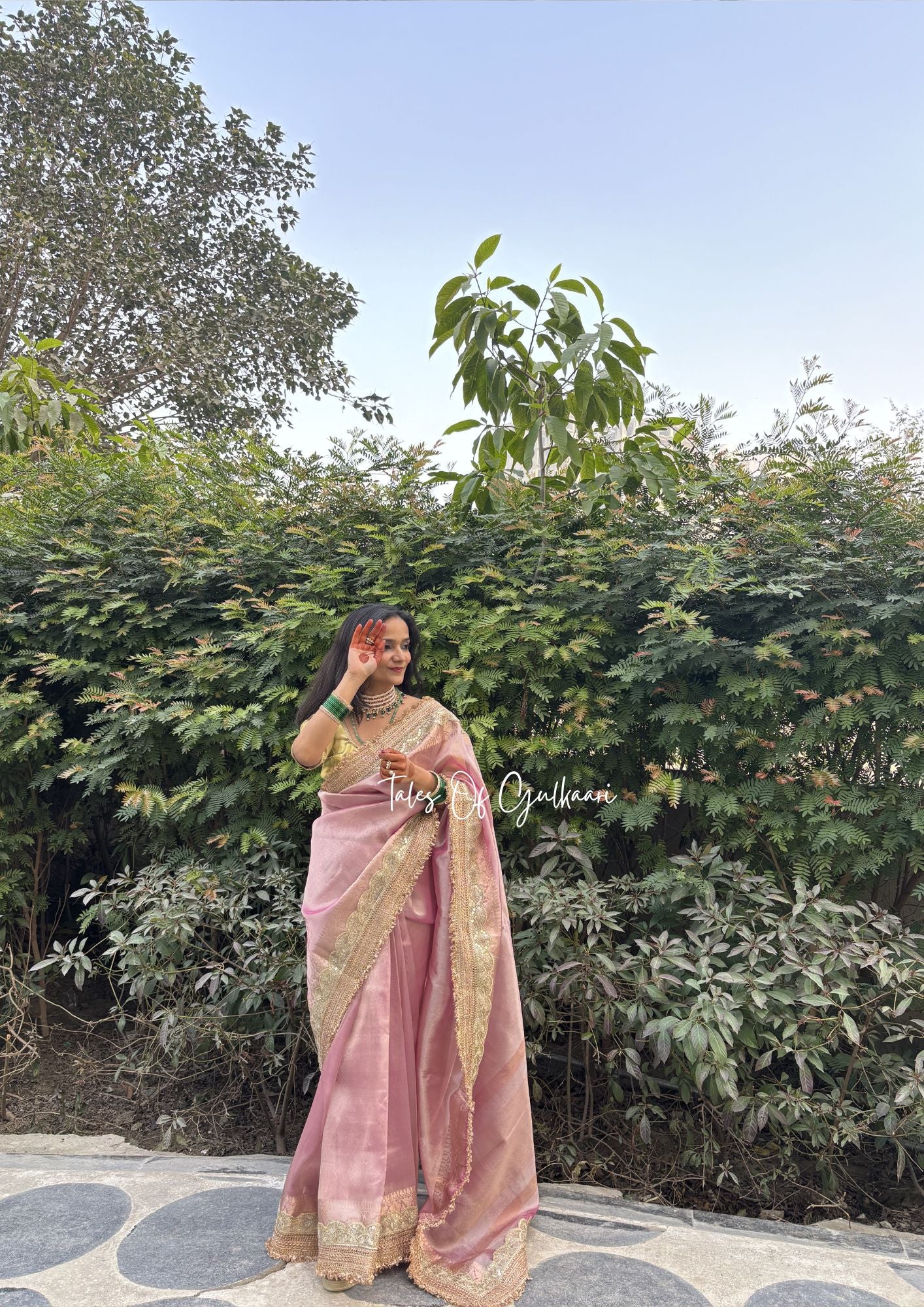 Sakhi Collection 2.0 ~ The Blush Pink- Tissue Banarasi silk