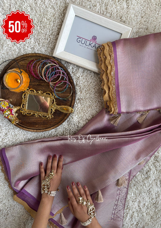 The Lavender Hues - Tissue Banarasi silk from "The Sakhi Collection"