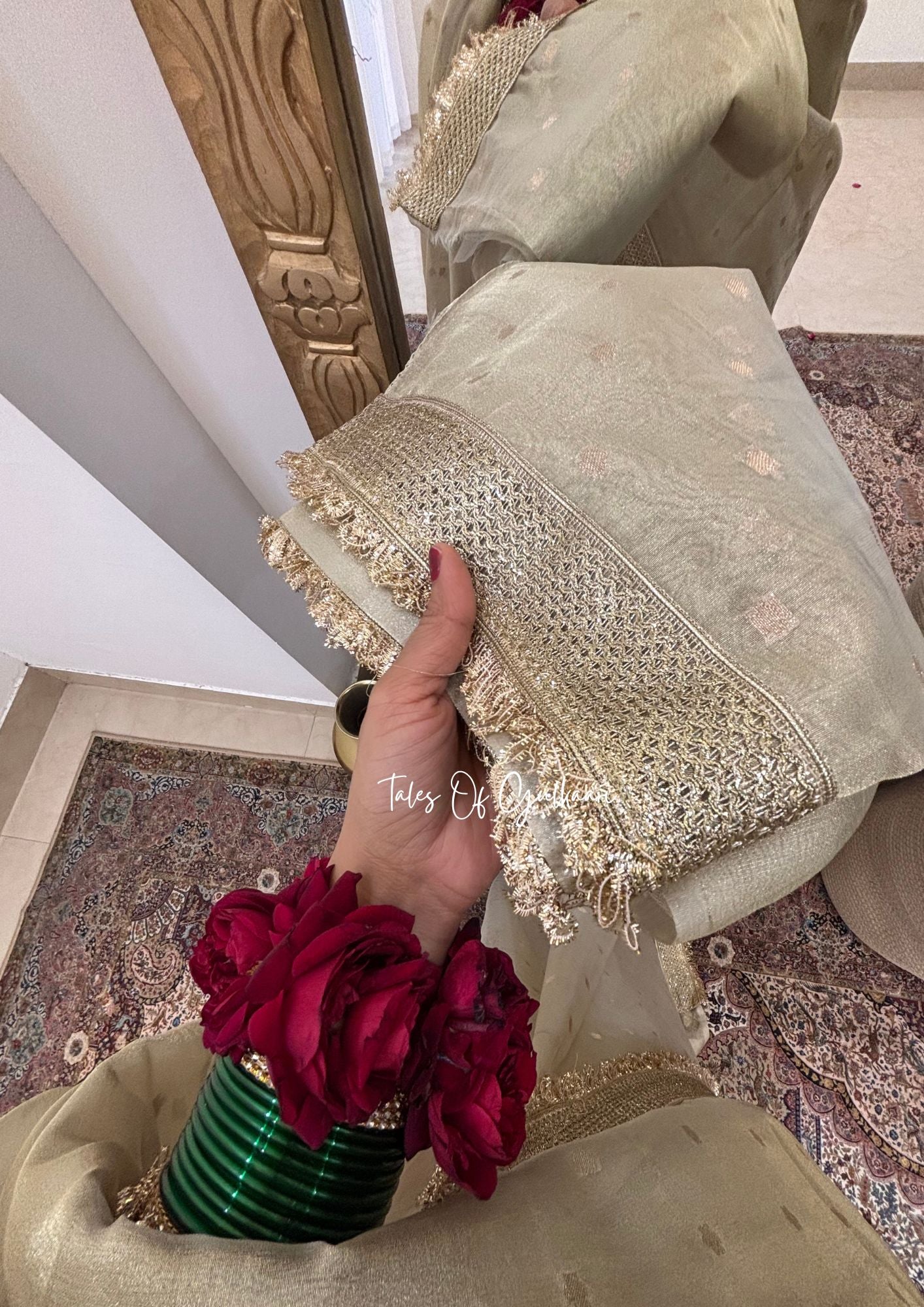 The Creamish - Tissue Banarasi Silk from "The Rangeen Pitara" collection