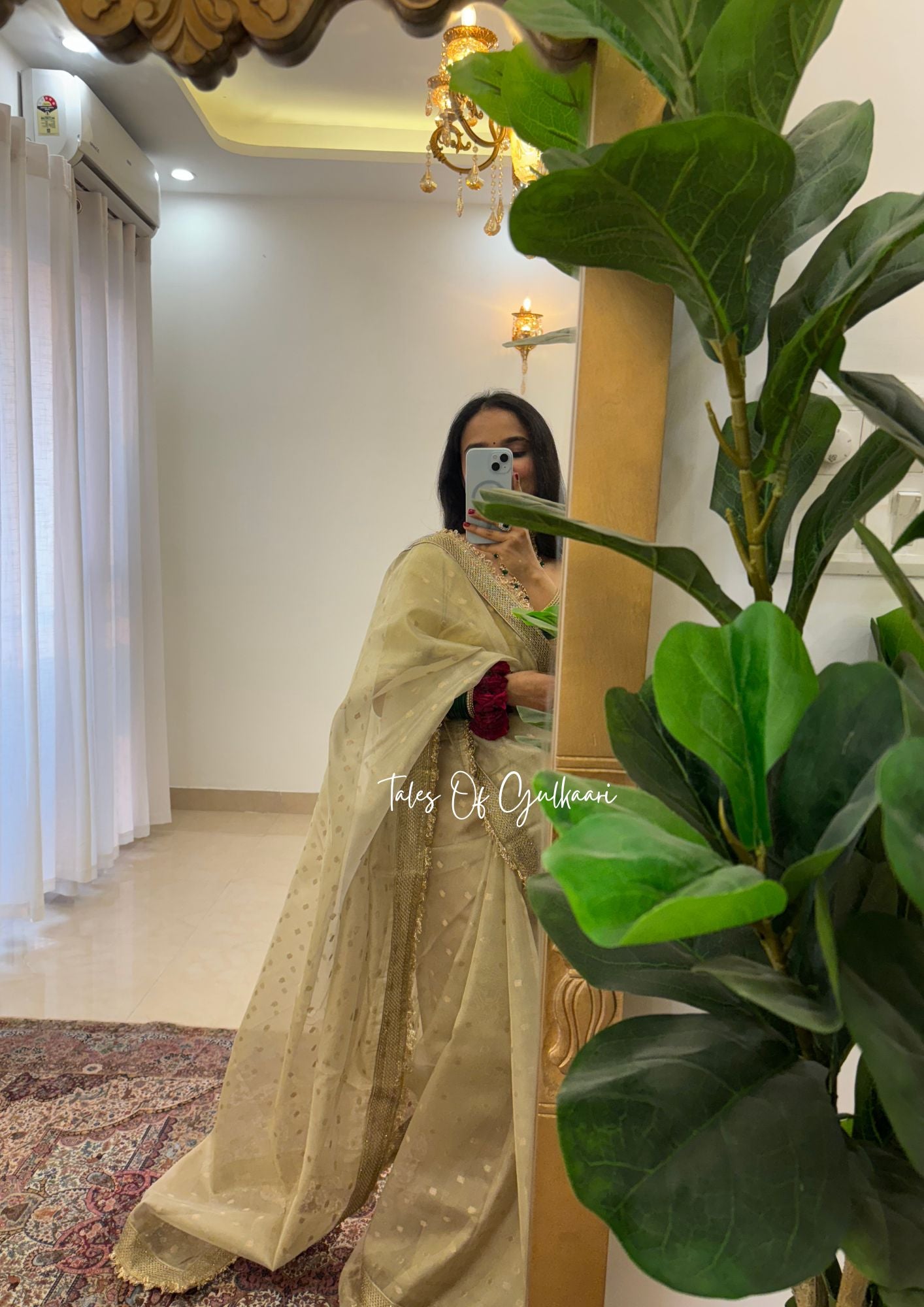 The Creamish - Tissue Banarasi Silk from "The Rangeen Pitara" collection