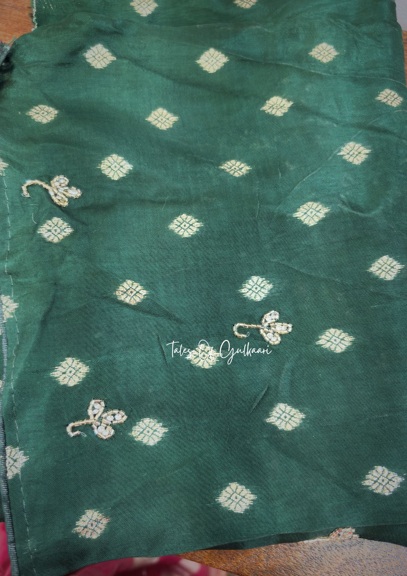 Gulaabi Jashn – Soft Silk Blend Jarkan Saree ~ Pink