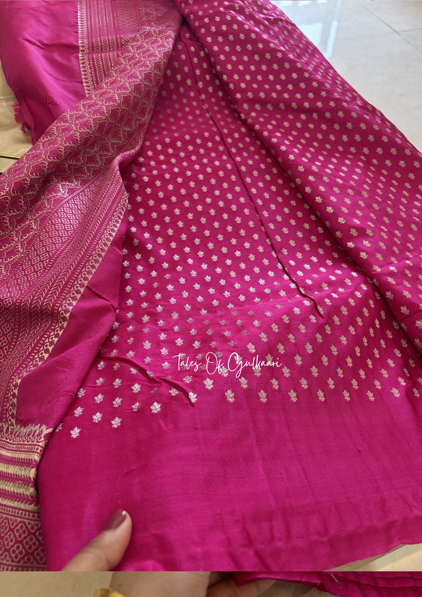 Adhaah ~ Soft Mashru Katan Silk Saree In Pink