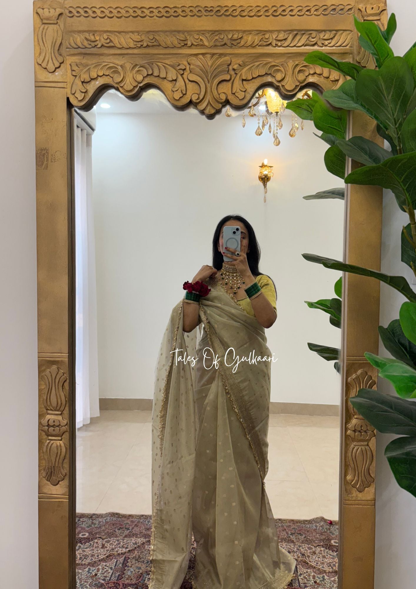 The Creamish - Tissue Banarasi Silk from "The Rangeen Pitara" collection